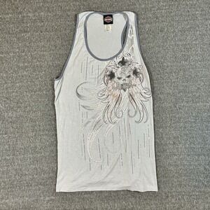 Vintage Harley Davidson Womens Size XL Tanktop Y2K Spandex Racerback Made in USA